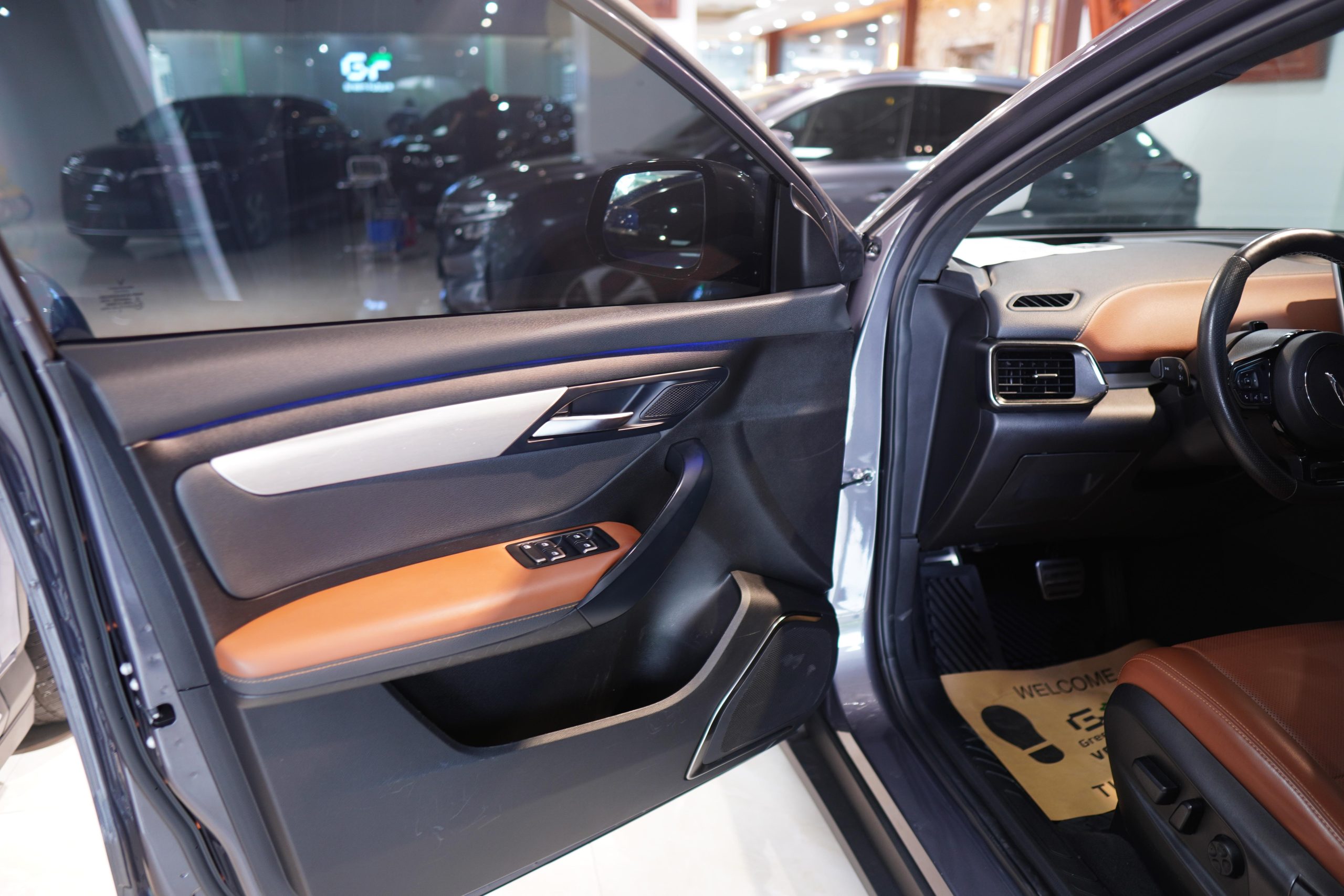 VinFast VF8 xám plus nội thất nâu - Ảnh 10